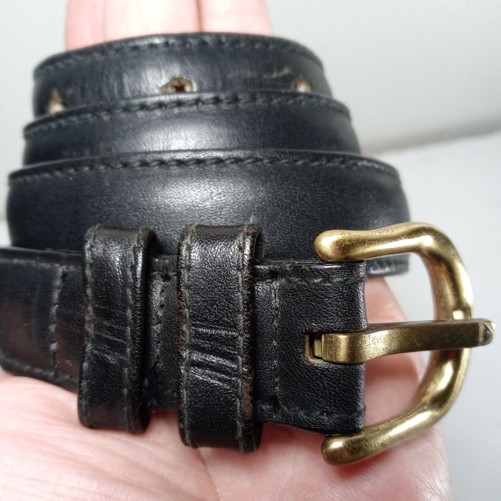 LEEGIN Black Leather Belt.